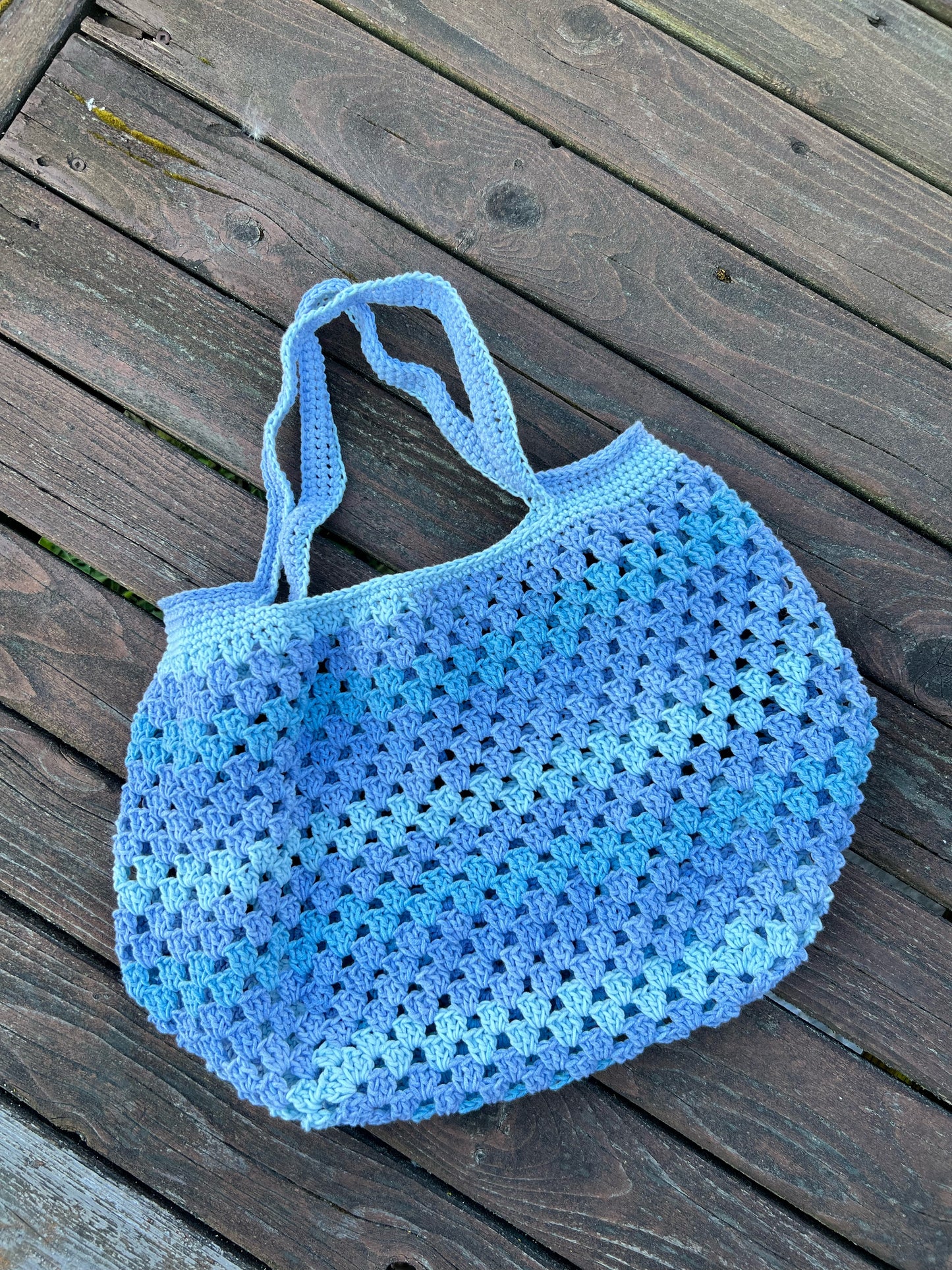 Blue market bag